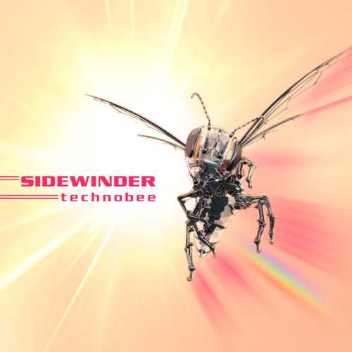 The cover art for Sidewinder's single "Technobee".